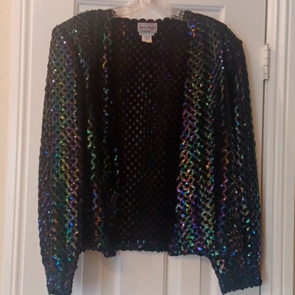 *VTG Sequin Jacket Large